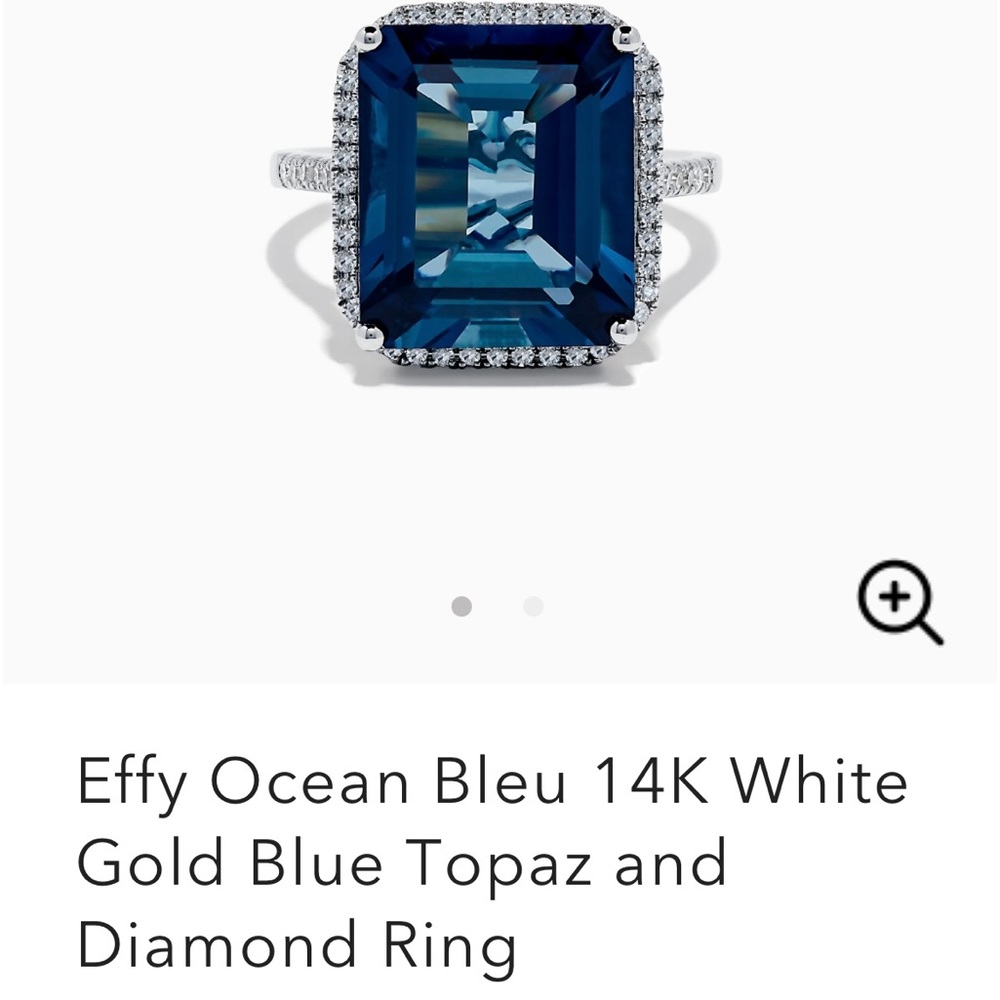 ‼️SOLD‼️Absolutely stunning Effy topaz and diamond ring
